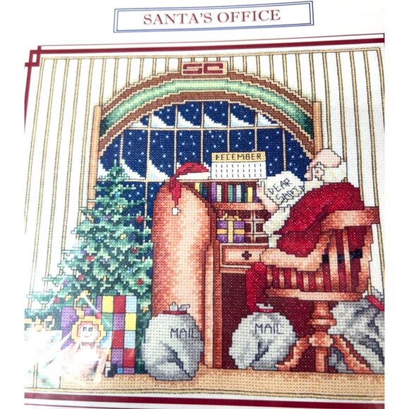 Vickery Collection "Santas Office" Counted Cross Stitch Pattern - Picture 2 of 4